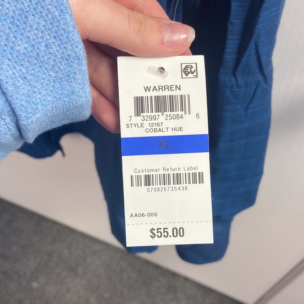 Alfani Men’s Casual Blue Button Doen Long Sleeve NWT (4862) - Picture 4 of 4